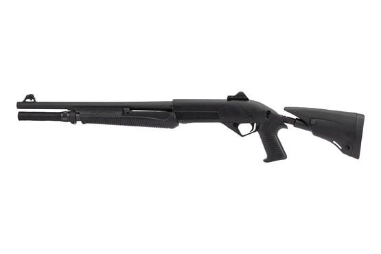 The Benelli LE SuperNova is a pump-action shotgun